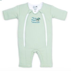 Baby Merlin's Magic Sleepsuit, Green, Cotton, Small 3-6 Months